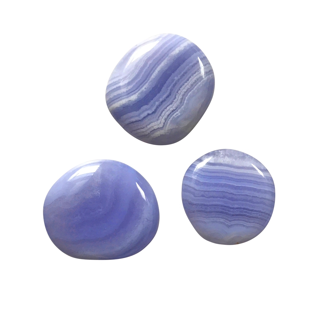Pierres lisses Calcédoine (bleu) extra | Marco Schreier