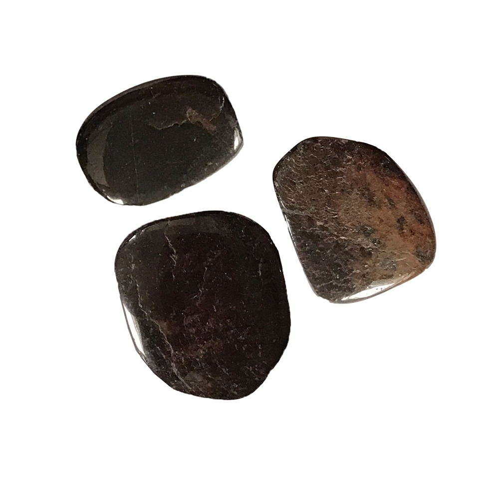 Scheibensteine Granat (Almandin), 2,5 - 3,5cm (klein, flach)