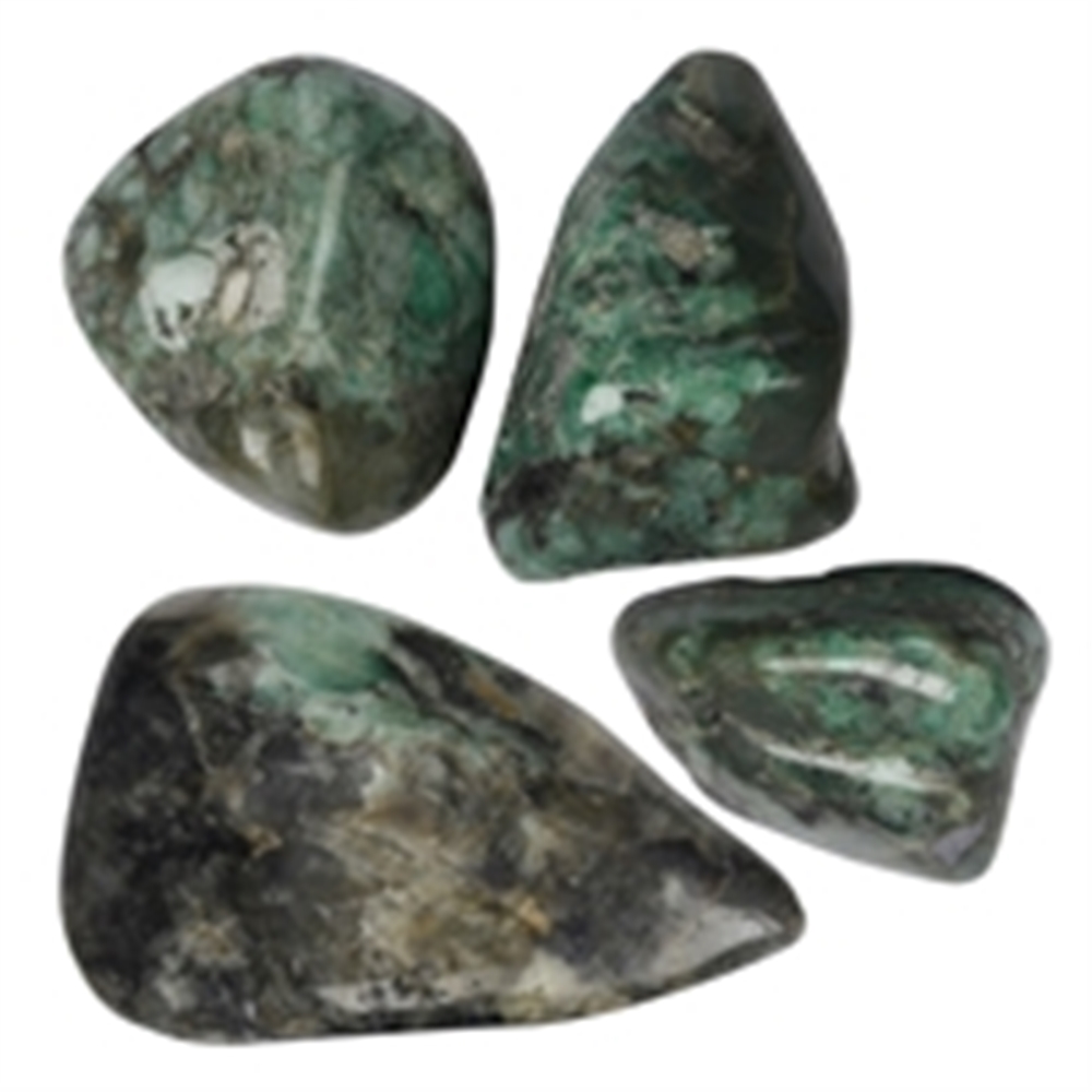 Piedras rodadas Esmeralda en Matrix, 4.0 - 7.0cm (Jumbo)