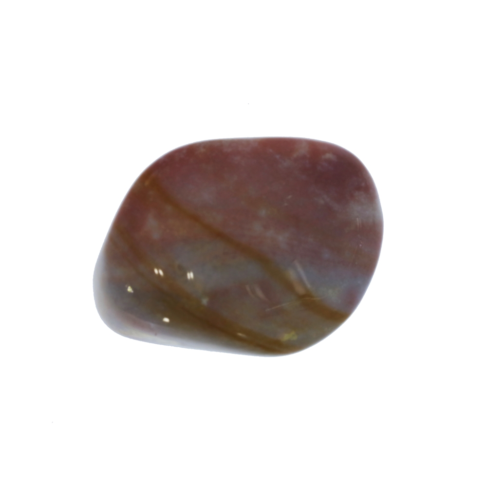 Pierre roulée Calcédoine (rouge-brun), 5,0 - 6,0cm (Jumbo)