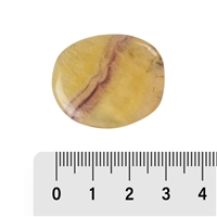 Pietra disco di fluorite (a bande gialle)