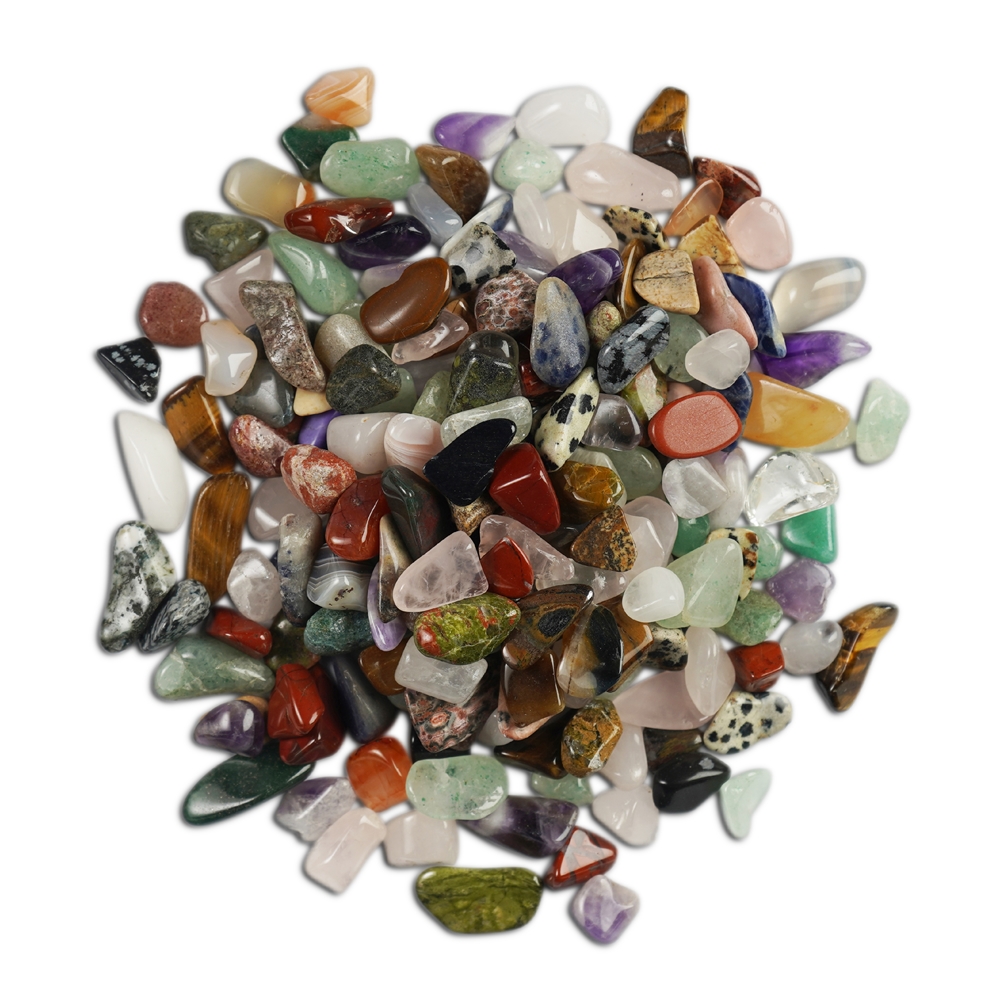 Miscela colorata di pietre burattate, 14 - 16 mm (B1), Africa, 1 kg
