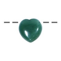 25 bauchige Herzen, gemischte Steinsorten