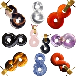 0400096029 Necklace part set "Infinity" (10 pcs./VE) | wholesaler gems & healing stones