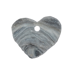 0400196072 Heart Agate druse frontdrilled, 2,5 - 3,0cm | wholesaler gems & healing stones