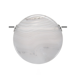 0400199405 Circle drilled, Agate, 3,0cm, rhodium plated | wholesaler gems & healing stones