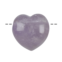 0401290635 Heart amethyst drilled, 3,5cm | minerals trade - gems, healing stones & jewelry