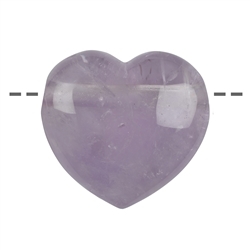 0401290645 Heart amethyst drilled, 4,5cm | minerals trade - gems, healing stones & jewelry