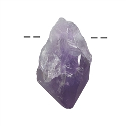 0401293004 Raw crystal amethyst drilled, 4,0cm | wholesaler gems, healing stones & jewelry