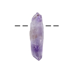 0401293006 Drilled crystal amethyst (Vera Cruz), 4.0 cm | wholesaler gems & healing stones