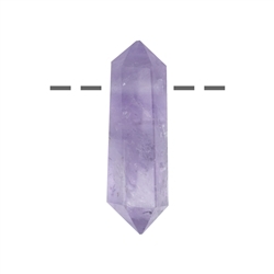 0401293021 Tip polished amethyst drilled, 4.2cm | wholesaler gems, healing stones & jewelry