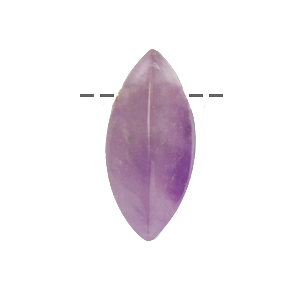 Marquise amethyst drilled, 3,0cm
