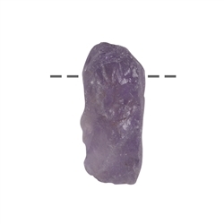 0401294903 Rough stone amethyst drilled, 4,0 - 5,0cm (large) | Marco Schreier