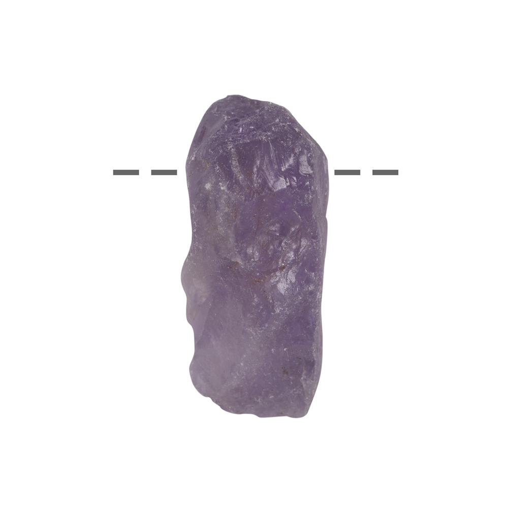 Rough stone amethyst drilled, 4,0 - 5,0cm (large)