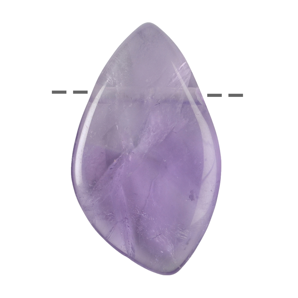 Freeform Amethyst B percé, 4,5 - 5,0cm