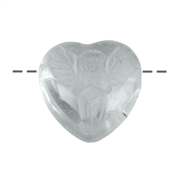 0403590627 Angel Heart Rock Crystal | wholesaler - gems, precious & healing stones, jewelry