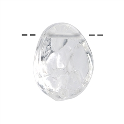 0403594810 Cabochon brut percé Cristal de roche, 3,0cm | Marco Schreier