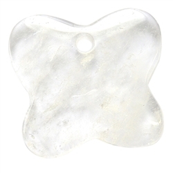 0403596041 Butterfly Rock Crystal front drilled, 6,0cm | wholesaler gems & healing stones