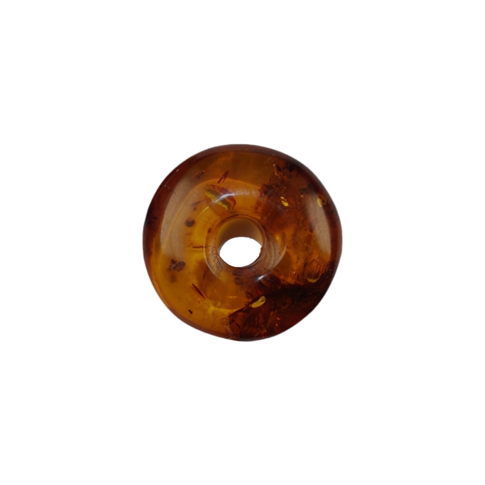 Donut, Amber, dark (burnt), approx. 25mm (small) 