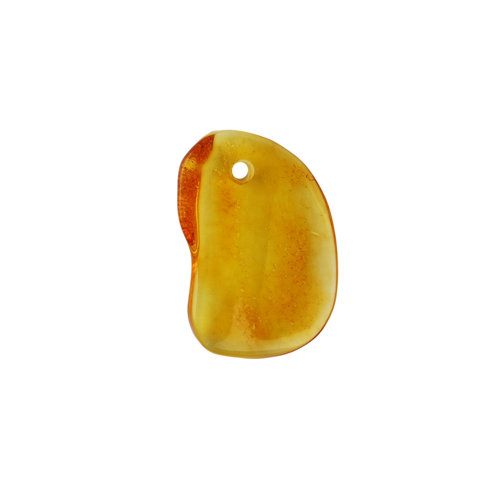 Tumbled Stone Amber, front drilled, 2,5 - 3,0cm
