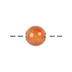 0404396612 Jewelry ball carnelian (gebr.) 12mm, rhodium plated | Marco Schreier