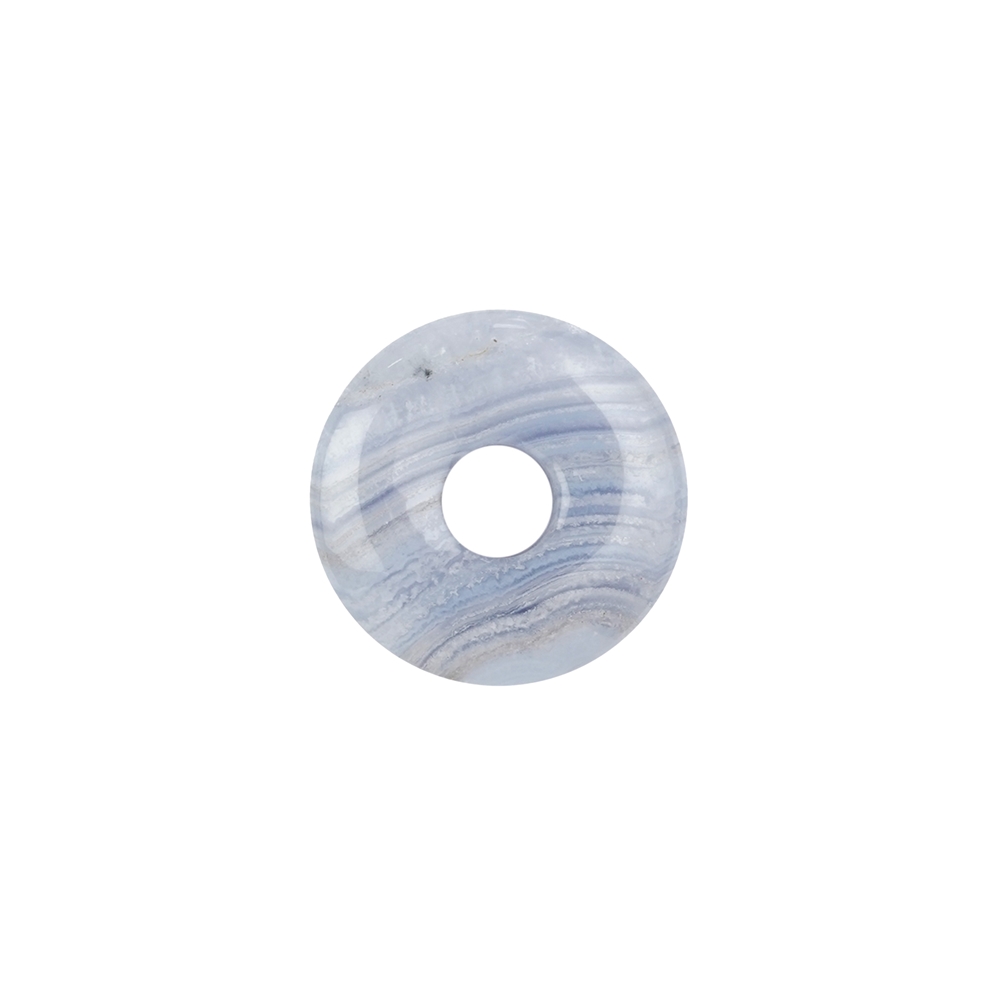 Calcedonio a ciambella (blu), 25 mm