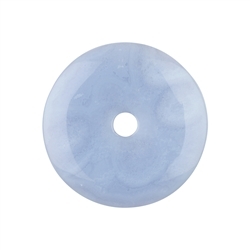 0404500500 Blue Lace Agate donut (blue), 50mm | wholesaler gems, healing stones & jewelry