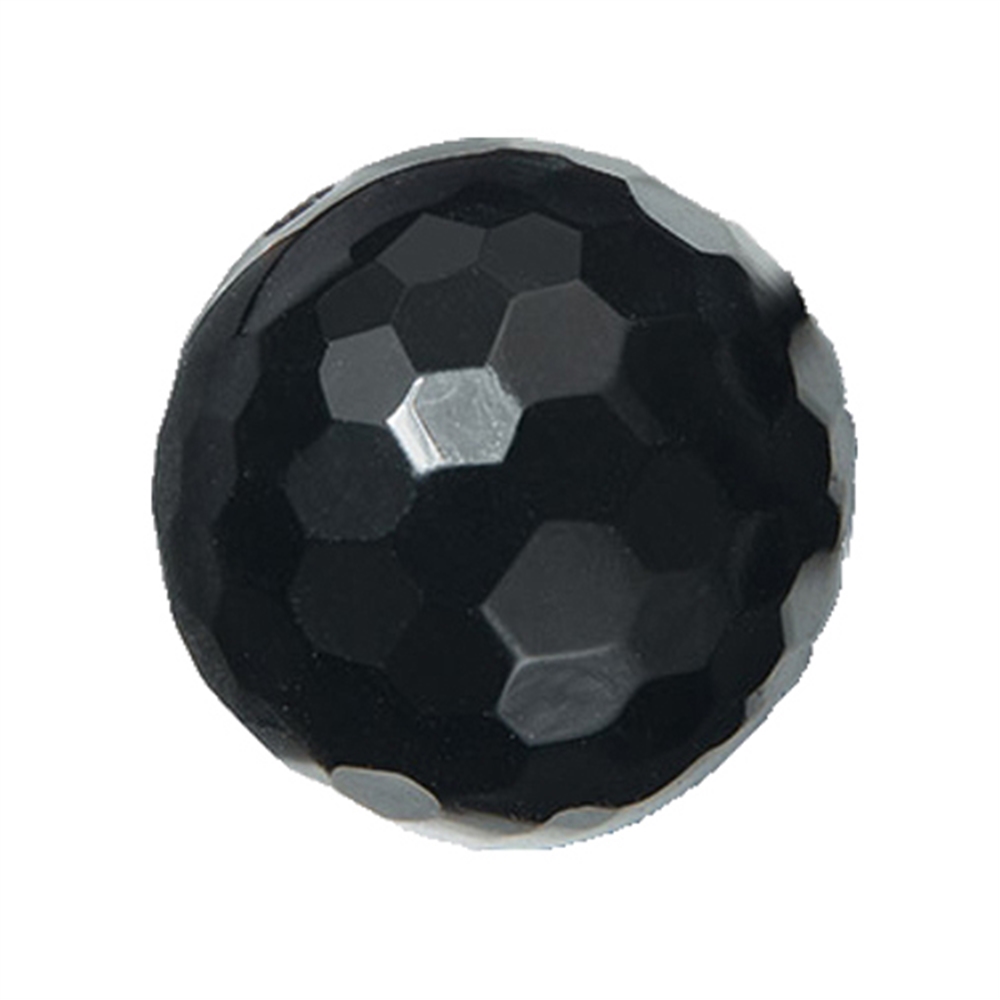 Sphere Onyx (set) faceted drilled, 16mm