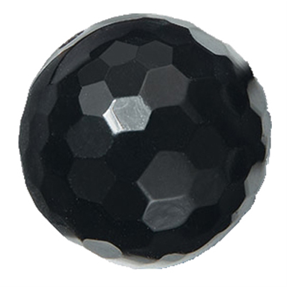Sphere Onyx (set) faceted drilled, 20mm