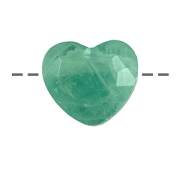 0407290626 Heart fluorite faceted drilled, 2,5cm | wholesale gems, healing stones & jewelry