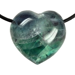 0407290635 Heart fluorite A drilled, 3,5cm | wholesaler gems, healing stones & jewelry