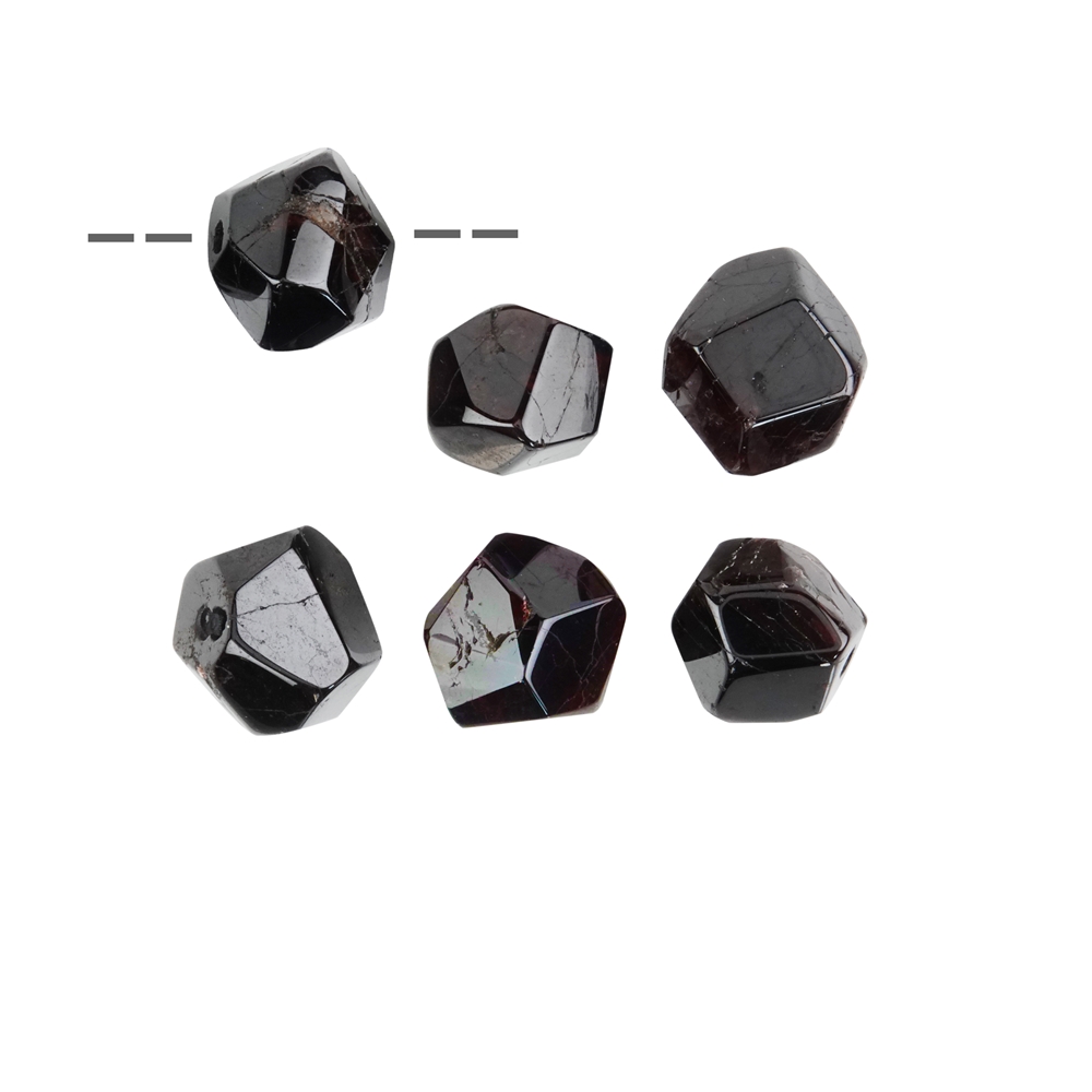 Trommelstein Granat (Kristall poliert) gebohrt, 1,5 - 2,0cm