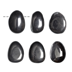 0408593002 Tumbled Stone Hematite Drilled | minerals trade - gems, healing stones & jewelry