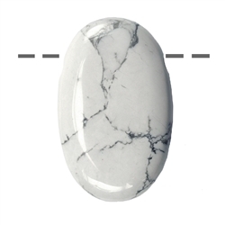 0409192300 Small Palmstone Magnesite drilled | wholesaler gems, healing stones & jewelry