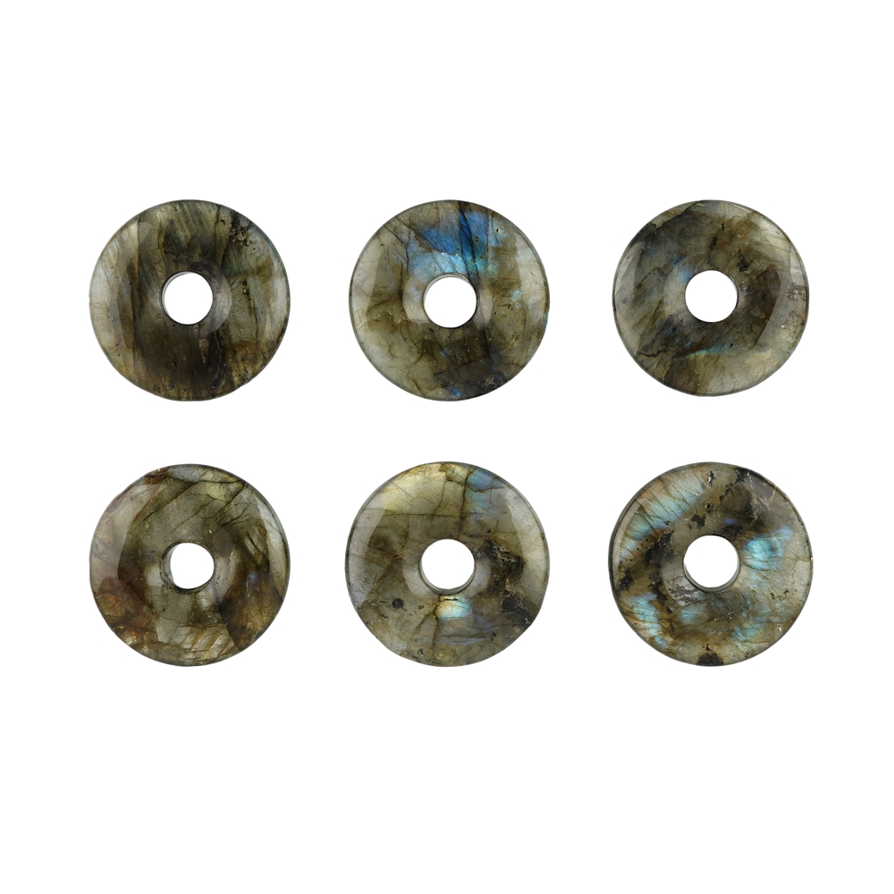 Donut en labradorite, 28 - 32mm