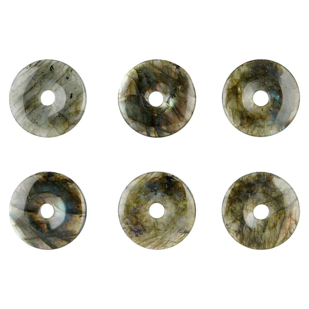 Donut en labradorite, 38 - 42mm