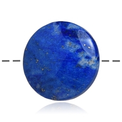 0410491405 Lapis Lazuli circle, drilled, 3.0cm | wholesaler gems, healing stones & jewelry