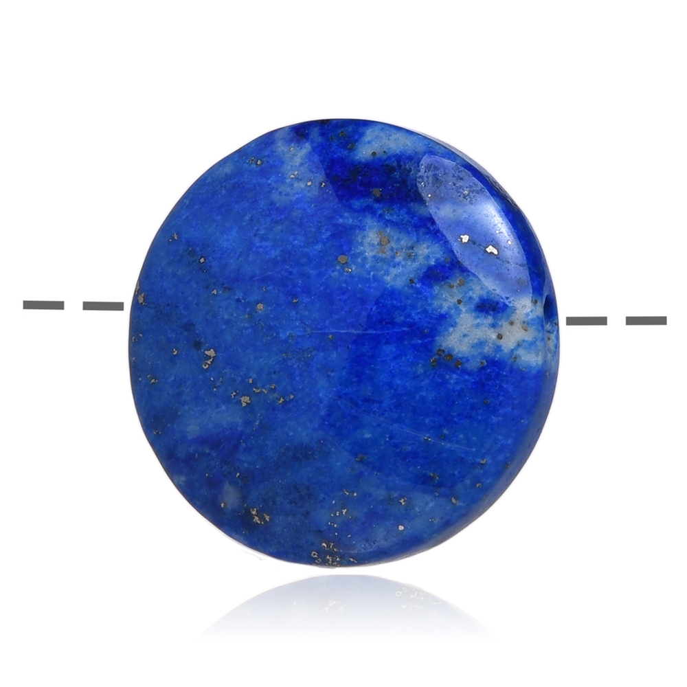 Lapis Lazuli circle, drilled, 3.0cm