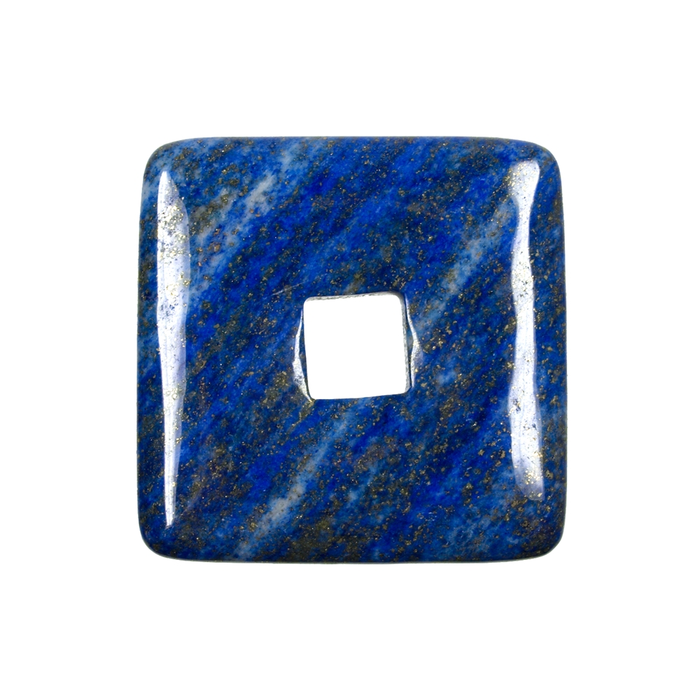 Donut carré Lapis-lazuli, 40mm