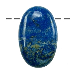 0410492300 Small Palmstone Lapis Lazuli A drilled | Schreier gems, healing stones & jewelry