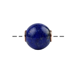 0410498812 Jewelry ball Lapis Lazuli 12mm, rose gold plated | Marco Schreier