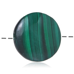 0410691405 Circle of Malachite (stab.) drilled, 3.0cm | wholesaler gems & healing stones