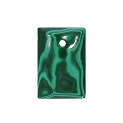 0410692332 Rectangle Malachite (stab.) front drilled, 3,0 x 2,0cm | Marco Schreier