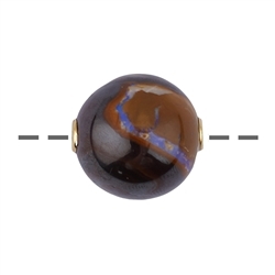 0412096820 Jewelry ball Boulder Opal 20mm, gold-plated | wholesaler gems & healing stones