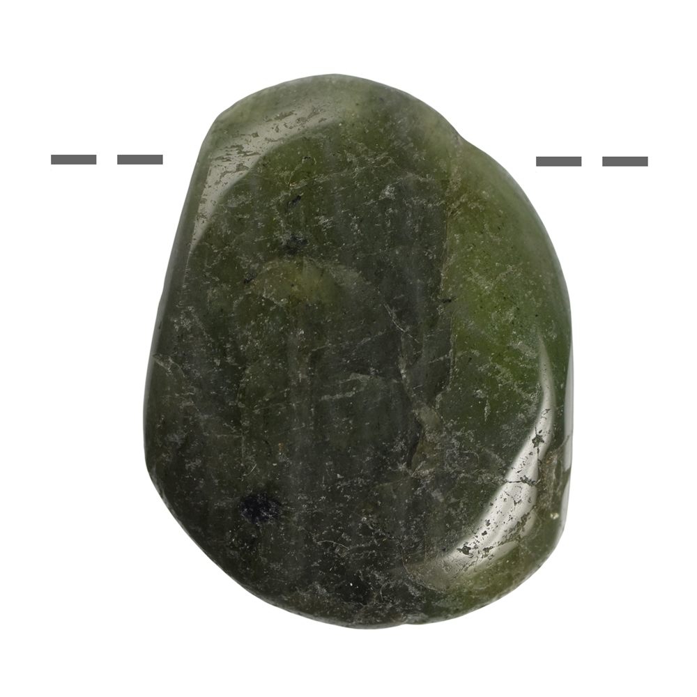 Tumbled Stone Peridote B drilled, 4,0cm (XL)