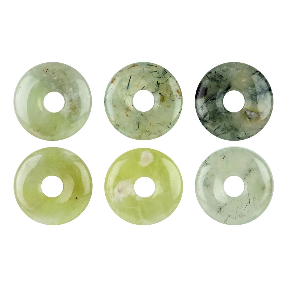 Donut Prehnite (green), 30mm