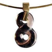 Necklace part "Infinity" Smoky Quartz, 4cm