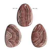 Tumbled Stone Rhodochrosite (Peru) drilled, 4 ,0cm
