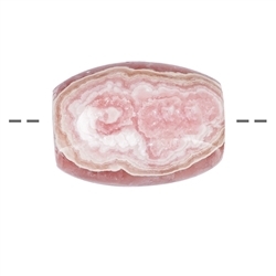 0413093216 Drilled Rhodochrosite barrel, 2.4 - 2.8cm | wholesaler gems & healing stones