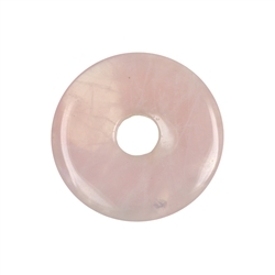 0413300400 Ciambella di quarzo rosa, 40 mm | gemme, pietre curative e gioielli all'ingrosso